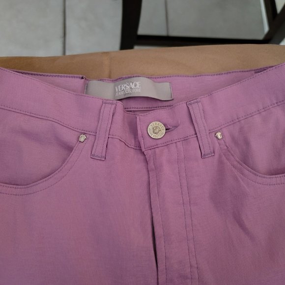VERSACE JEANS COUTURE LAVENDER BOOTCUT JEANS SIZE 29 - Picture 5 of 6